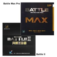 729 Cao su bóng bàn chuyên nghiệp Battle 2 Battle Max Pro Bề mặt dính Ping Pong Cao su có độ xoay tốt và điều khiển mịn
