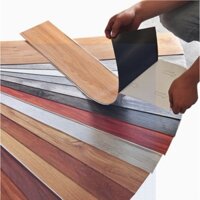 72Tấm (5m vuông) Sàn nhựa giả vân gỗ có sẵn keo Vân sần kích thước 45x15cm - tạo nên không gian sống hoàn hảo