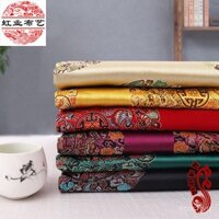 75 Phong Cách Trung Hoa Giả Sanwu Lụa Năm Rồng Nhóm Qipao Vải Satin Vải Đệm Sofa Gỗ Đỏ Vải Brocade