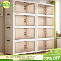 75cm Tủ Nhựa Đa Năng Gấp Gọn Tủ nhựa gấp chất liệu pp cao cấp, Cánh Cửa Hút Nam Châm