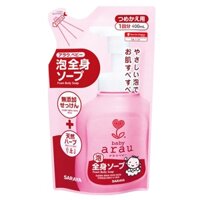 (763) ARAU BABY sữa tắm gội dạng túi thảo mộc, dưỡng ẩm cho bé 400ml - Túi