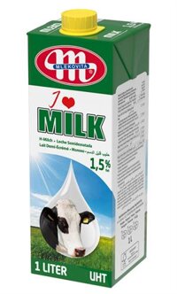 (766) MLEKO SỮA TƯƠI NGUYÊN KEM 1.5% HỘP 1L - Hộp