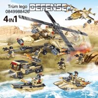 [769 Chi Tiết] Bộ đồ chơi lắp ráp legoo Trực Thăng chiến đấu , Mô hình Máy Bay Quân Sự, Thuyền Chiến, ghép hình Xe...