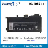 7.6V 38Wh 1fkcc Pin máy tính xách tay cho Dell Latitude 7200 2-in-1 7210 2-in-1 loạt máy tính xách tay 09ntkm 9ntkm 0d9j