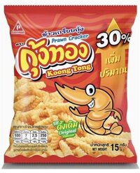 (777) KOONG TONG SNACK TOM THAILAND 15G - Gói