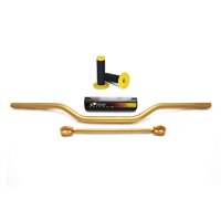 7/8" 22mm Dirt Bike Handlebars - Handle Bar Tubes + Handlebar Cross Bar + Handlebar Pad + Handlebar Grips Set for Suzuki RM85 RM125 RM250 RMZ25...
