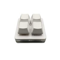 78 4 Phím Double Row Mini Keyboard Ghi Âm Silent Dustproof Bàn Phím Cơ Khí Sao Chép Dán Phím Tắt