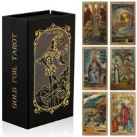 78 gold leaf tarot cards come with a guide book, tarot cards for beginners