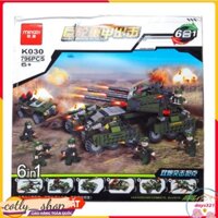 [796 chi tiết] Bộ công cụ giải trí lắp đặt lego xe tăng, quy mô lego xe bọc thép, đồ giải trí xếp hình cho bé