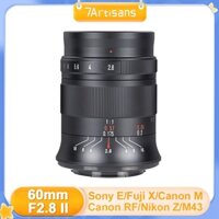 7artisans 60mm F2.8 Mark II Hướng Dẫn Sử Dụng Lấy Nét Macro APS-C Ống Kính Cho Sony E NIKON Z Fuji XF Canon EOSM RF M43 Gắn