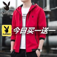 7D Playboy Mùa Xuân Và Mùa Thu Giản Dị Trùm Đầu Bên Ngoài Áo Khoác