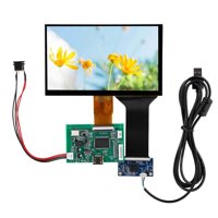 7inch LCD TFT Display HDMI VGA Monitor Screen Kit 800480/1024600 Drive Free Sturdy Computer Monitor with Driver Board for Raspberry Pi 3 USB(102460...