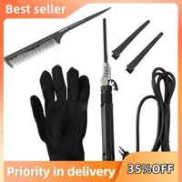 7mm Máy Uốn Tóc Xoay Hướng Dẫn Sử Dụng Máy Uốn Tóc Con Lăn Cây Đũa Phép Sắt Máy Uốn Tóc Thích Hợp Cho Trẻ Em Tóc Xoăn EU Cắm