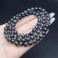 7mm Tự Nhiên Đen Tóc Thạch Anh Ba Vòng Tròn Vòng Tay Thời Trang Pha Lê Thạch Anh Đá Quý Trang Sức Reiki Chữa Bệnh Quà Tặng Cho Nữ 1 Chiếc
