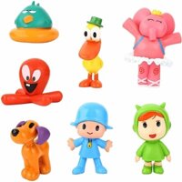 7pcs Cartoon Pocoyo Zinkia Coco melon Oddbods Doll PVC Figures Cake Topper Toys for kids