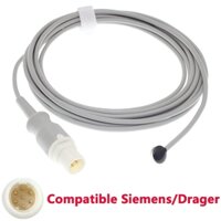 7pin Tương thích Siemens / Drager Infinity Delta / Gamma / Kappa / Vista Máy dò nhiệt độ y tế 3m 4 Loại dành cho người lớn / Da trẻ em / Khoang / Thực quản / Trực tràng 2.252K.