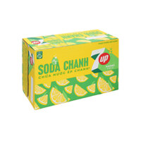 7Up Thùng 24 Lon Nước Uống Có Ga Soda Chanh 320ml