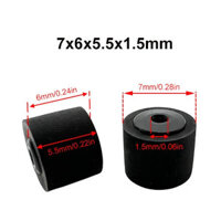 7x6x5.5x1.5mm Pinch Con Lăn Cho Băng Ổ Đĩa Repeater Walkman Máy Ghi Áp Suất Cassette Sàn Âm Thanh Stereo Player Đai Bánh Xe