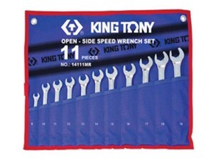 Bộ cờ lê vòng miệng 11 cái hệ mét Kingtony 14111MR, 8-19mm