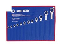 8-24mm Bộ cờ lê vòng miệng 12 cái hệ mét Kingtony 12112MR