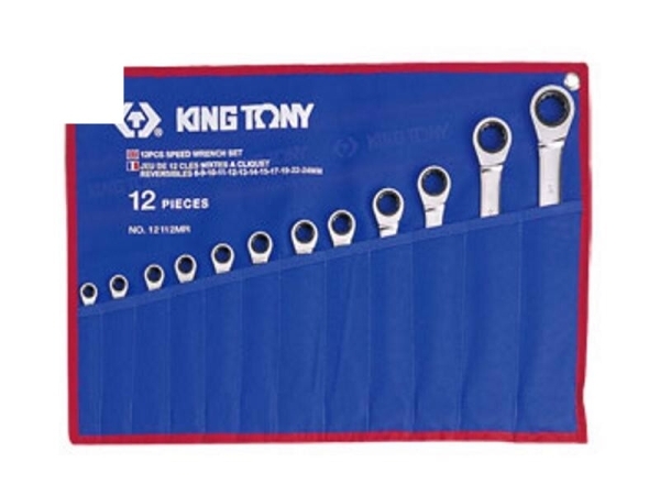 Cờ lê vòng miệng 12 cái hệ mét Kingtony 12212MR