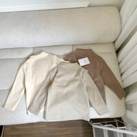 (8-25kg) Set 3 áo giữ nhiệt trẻ em tone nude Hàn (sát cổ)