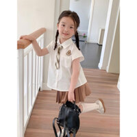 (8-33kg) Set đồng phục, set học sinh kèm cà vạt phong cách hàn quốc Jane Kids