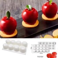 8 Apple Mousse Khuôn Silicon Sáng Tạo Hình Trái Cây Rau Quả Khuôn Bánh Ngọt Khuôn Bánh