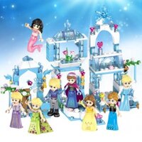 8 Cái / bộ Cô Gái Công Chúa Lâu Đài Minifigures Anna Elsa Belle Nàng Tiên Cá Lọ Lem 8 Trong 1 Khối Xây Dựng Đồ Chơi Trẻ Em Quà Tặng