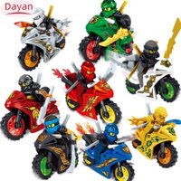 8 Chiếc 31050 Ninjago Mini Hình Khối Xây Dựng Đồ Chơi Anime Nhân Vật Xe Máy Lắp Ráp Khối Quà Tặng Sinh Nhật