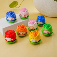 8 chiếc Charm nhựa 3D màu trơn cho bé hồng cho DIY (1-352)