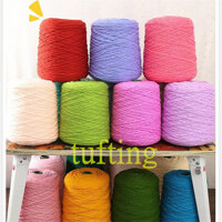 8 Dây Sữa Cotton Len tufting Cụm Len Tay Đan Khăn Dính Kim Chủ Đề Sống Influencer Phong Cách Sợi Nhà Sản Xuất