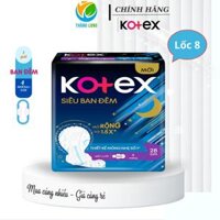 8 gói Băng Vệ Sinh KOTEX Siêu Ban Đêm 35cm 3 miếng