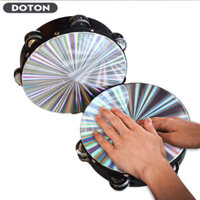 8 Inch Gỗ Tambourine Chuông Tay Trống Phản Quang Đầu Trống Bộ Gõ Đồ Chơi