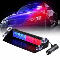 8 LED Đa Năng Ô Tô Nhấp Nháy Đèn Flasher Xe Đèn Cảnh Báo Nhấp Nháy Đỏ Xanh Đèn Khẩn Cấp 3 Chế Độ Nhấp Nháy DC12V