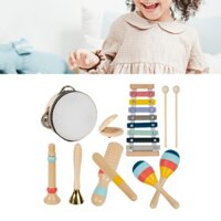 8 Miếng Bộ Đồ Chơi Gõ Bộ Nhạc Cụ Phát Triển Kỹ Năng Vận Động Nhịp Điệu Giáo Dục Cho Mầm Non 1 2 3 4 Tuổi