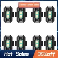 8 PC Đa Năng Led Máy Bay Nhấp Nháy Đèn Xe Máy Chống Va Chạm Đèn Cảnh Báo 7 Màu Biến Tín Hiệu Báo