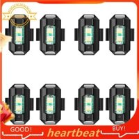 8 PC Đa Năng Led Máy Bay Nhấp Nháy Đèn Xe Máy Chống Va Chạm Đèn Cảnh Báo 7 Màu Biến Tín Hiệu Báo