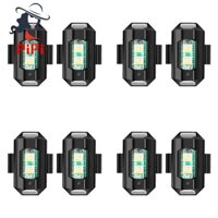 8 PC Đa Năng Led Máy Bay Nhấp Nháy Đèn Xe Máy Chống Va Chạm Đèn Cảnh Báo 7 Màu Biến Tín Hiệu Báo