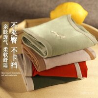 [80-135 kg] Quần lót nữ cotton cạp vừa đơn giản và thoải mái, quần sịp màu tương phản, quần lót cotton nữ tính