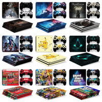 80 Màu PS4 PRO Sony Playstation 4 PRO Console Skin Set Vinyl Decal Sticker với 2x Bộ điều khiển Miếng dán
