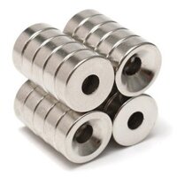 80 viên nam châm tròn 12x3 lỗ 4mm,là loại nam châm trắng đất hiếm có lỗ bắt vít.