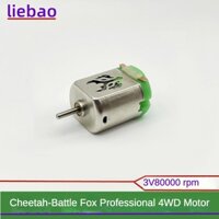 80000 vòng / phút V3 đầu đơn tốc độ cao 130 DC bàn chải động cơ mini 4WD sửa đổi phụ kiện cạnh tranh