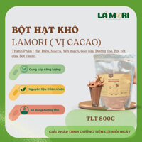 800G Sữa HẠT CACAO từ 4 loại hạt (điều, macca, gạo nguyên cám, Yến mạch)pha uống liền - Lá Mori