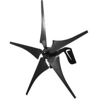 800W Peak 12V/24V 5 Blades Black Wind Turbine Power Generator With Charge Controller