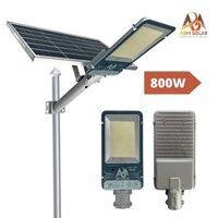 [800W]Đèn Năng Lượng Mặt Trời, Đèn Bàn Chải Chiếu Sáng Sân Vườn, Ngoài Đường IP 68 Chống Nước, Đổi 3 Màu Led ABM SOLAR