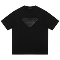 8081 Áo Thun Khâu Miếng Dán Chữ Nổi Da Tay Ngắn Thích Hợp Cho Nam Nữ