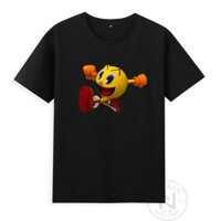 8090s Hoài Cổ Tuổi Thơ Trò Chơi Arcade pacman Ăn Đậu Người Áo Thun Tay Ngắn Quần Áo Size Lớn xs-3xl 100% Cotton