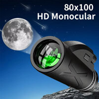 80x100 HD ZOOM Di Động Mạnh Mẽ Kính Thiên Văn Một Mắt Tầm Xa Bak4 Lăng Kính Có Chân Máy Kẹp Điện Thoại Săn Bắn Cắm Trại Chim Xem