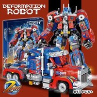 813 CHI TIẾT - HÀNG CHUẨN - BỘ ĐỒ CHƠI XẾP HÌNH Mô Hình ROBOT Transformer OPTIMUS - Lắp Ráp Robot Người Máy Biến Hình